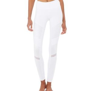 ALO yoga MOTO Leggings white